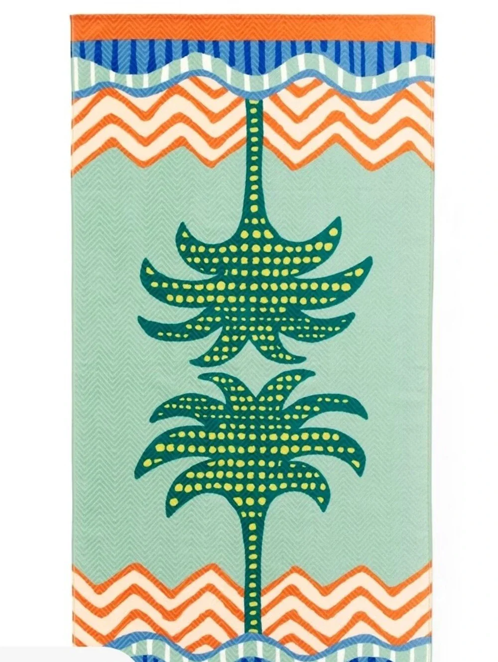 New! Room Essentials Extra Long 6 Foot Palm Tree Cotton Ultra Soft Beach Towel